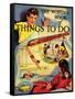 1950s UK The Wonder Book of Things to Do Book Cover-null-Framed Stretched Canvas