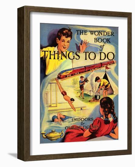 1950s UK The Wonder Book of Things to Do Book Cover-null-Framed Giclee Print