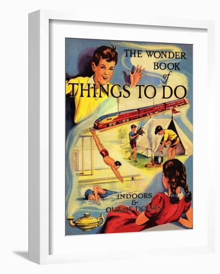 1950s UK The Wonder Book of Things to Do Book Cover-null-Framed Giclee Print