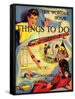 1950s UK The Wonder Book of Things to Do Book Cover-null-Framed Stretched Canvas