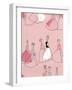 1950s UK Women in Dresses Book Plate-null-Framed Giclee Print