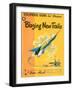 1950s USA Blazing New Trails Book Cover-null-Framed Giclee Print