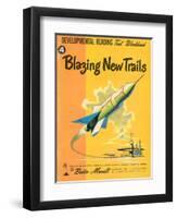 1950s USA Blazing New Trails Book Cover-null-Framed Giclee Print