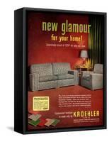 1950s USA Kroehler Magazine Advertisement-null-Framed Stretched Canvas