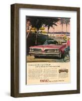 1950s USA Pontiac Magazine Advertisement-null-Framed Giclee Print