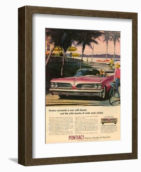 1950s USA Pontiac Magazine Advertisement-null-Framed Giclee Print