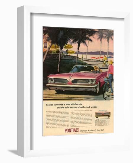 1950s USA Pontiac Magazine Advertisement-null-Framed Giclee Print