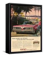 1950s USA Pontiac Magazine Advertisement-null-Framed Stretched Canvas