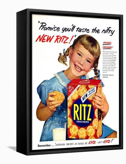 1950s USA Ritz Magazine Advertisement-null-Framed Stretched Canvas