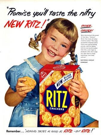 1950s USA Ritz Magazine Advertisement' Giclee Print | AllPosters.com