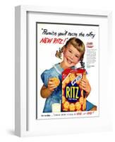 1950s USA Ritz Magazine Advertisement-null-Framed Giclee Print