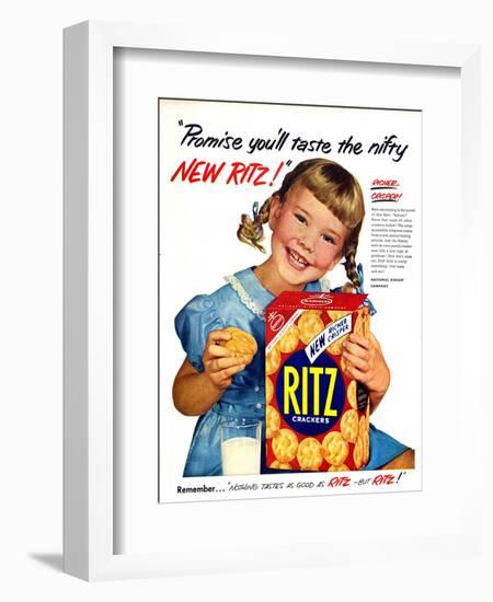 1950s USA Ritz Magazine Advertisement-null-Framed Giclee Print