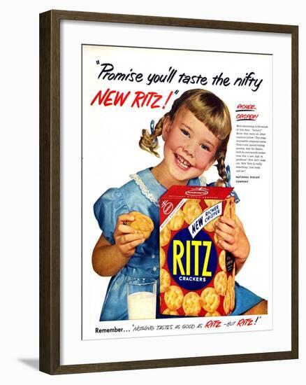 1950s USA Ritz Magazine Advertisement-null-Framed Giclee Print