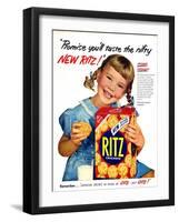 1950s USA Ritz Magazine Advertisement-null-Framed Giclee Print