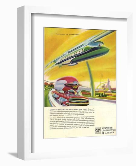 1950s USA Vanadium Corporation of America Magazine Advertisement-null-Framed Premium Giclee Print