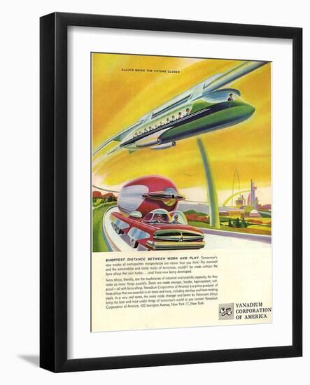 1950s USA Vanadium Corporation of America Magazine Advertisement-null-Framed Giclee Print