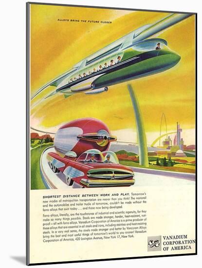 1950s USA Vanadium Corporation of America Magazine Advertisement-null-Mounted Giclee Print