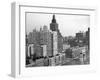 1950s View Washington Square North with Arch Fifth Avenue Buildings Number 1 and 2-null-Framed Premium Photographic Print