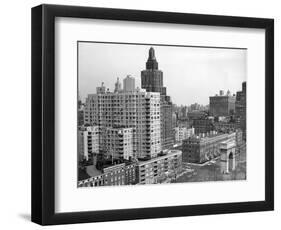 1950s View Washington Square North with Arch Fifth Avenue Buildings Number 1 and 2-null-Framed Photographic Print