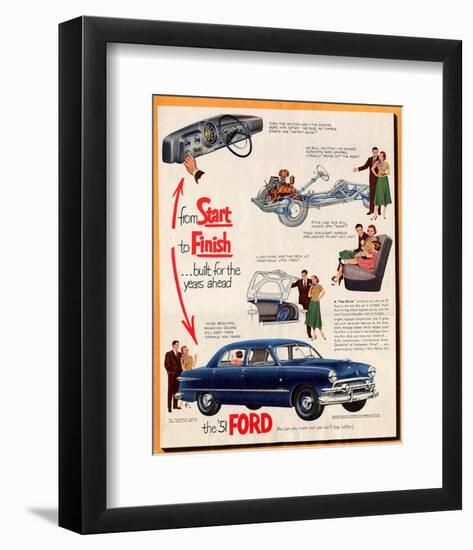 1951 Ford From Start to Finish-null-Framed Art Print