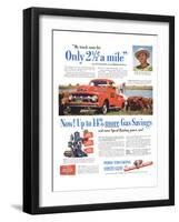 1951 Ford Trucks Last Longer-null-Framed Art Print