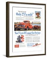 1951 Ford Trucks Last Longer-null-Framed Art Print