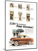 1951 - Stunning Ford Victoria-null-Mounted Art Print