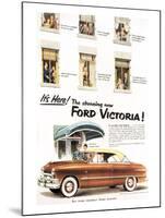 1951 - Stunning Ford Victoria-null-Mounted Art Print