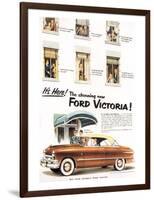 1951 - Stunning Ford Victoria-null-Framed Art Print