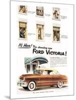 1951 - Stunning Ford Victoria-null-Mounted Art Print