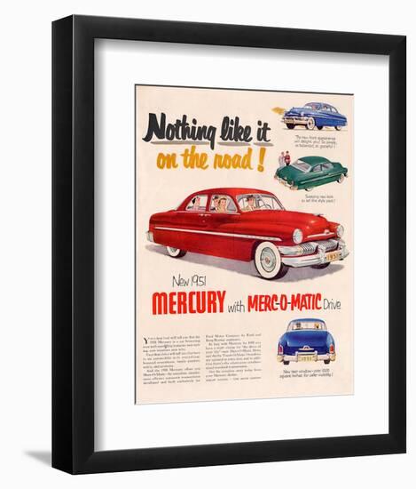 1951Mercury Merc-O-Matic Drive-null-Framed Art Print