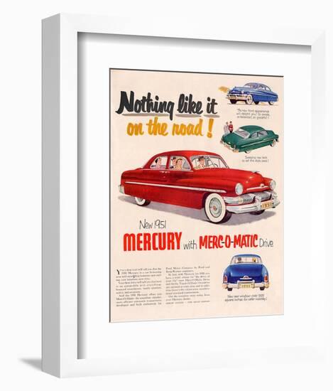 1951Mercury Merc-O-Matic Drive-null-Framed Art Print