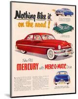 1951Mercury Merc-O-Matic Drive-null-Mounted Art Print