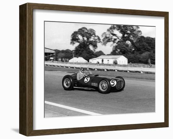 1952 BRM V16 driven by Froilan Gonzalez at B.A.R.C. International meeting Goodwood-null-Framed Photographic Print