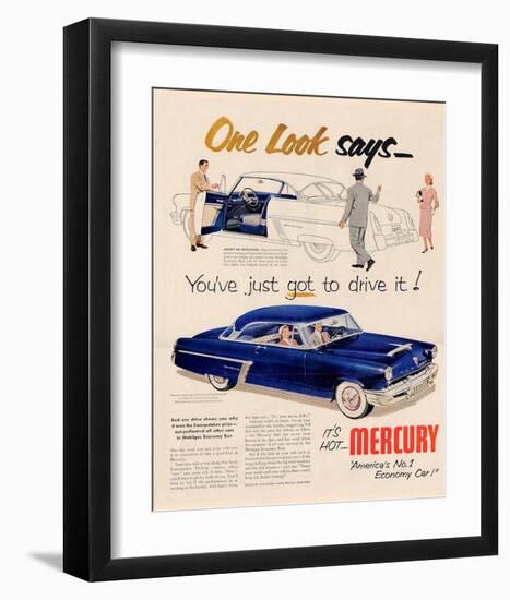 1952 Mercury - Got to Drive It-null-Framed Art Print