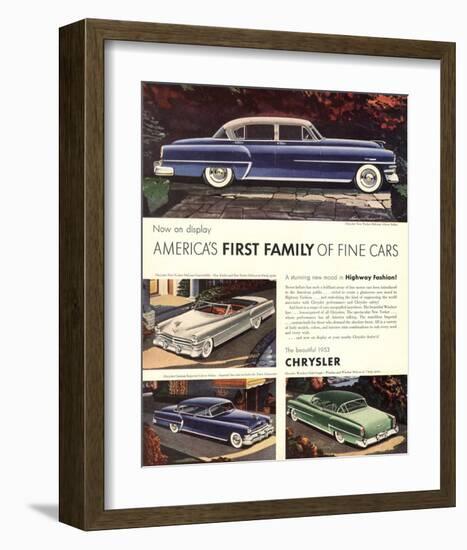 1953 Chrysler - First Family-null-Framed Art Print