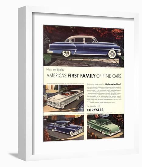 1953 Chrysler - First Family-null-Framed Art Print