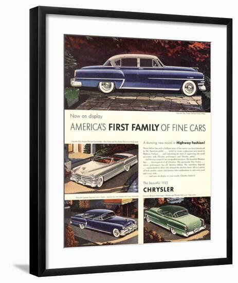 1953 Chrysler - First Family-null-Framed Art Print