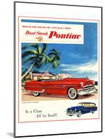 1953 GM Dual Streak Pontiac-null-Mounted Art Print