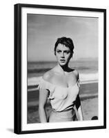 , 1953 --- Libyan actress Rossana Podesta in the, 1953 Mexican film "La Red" (Le Filet), by the Mex-null-Framed Photo