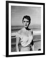 , 1953 --- Libyan actress Rossana Podesta in the, 1953 Mexican film "La Red" (Le Filet), by the Mex-null-Framed Photo