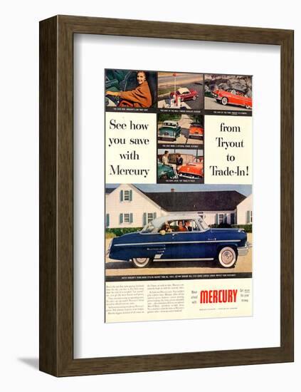 1953 Mercury-See How You Save-null-Framed Art Print