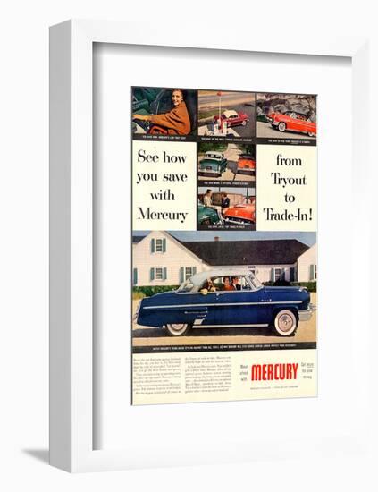 1953 Mercury-See How You Save-null-Framed Art Print