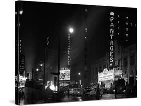 1953 Pantages Theater First Televised Broadcast of Academy Awards Ceremony Los Angeles, California-null-Stretched Canvas