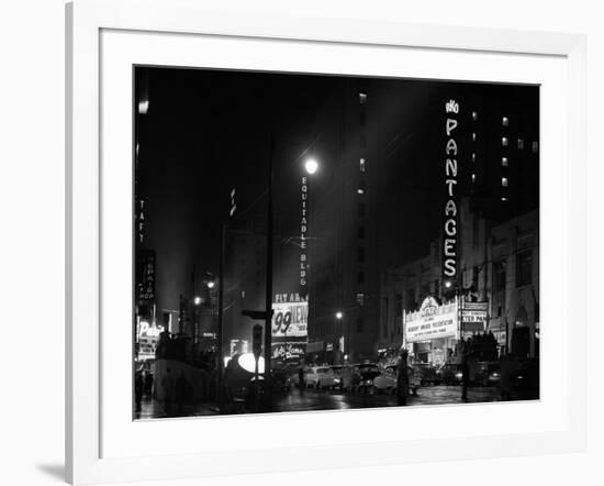 1953 Pantages Theater First Televised Broadcast of Academy Awards Ceremony Los Angeles, California-null-Framed Photographic Print