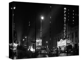 1953 Pantages Theater First Televised Broadcast of Academy Awards Ceremony Los Angeles, California-null-Stretched Canvas