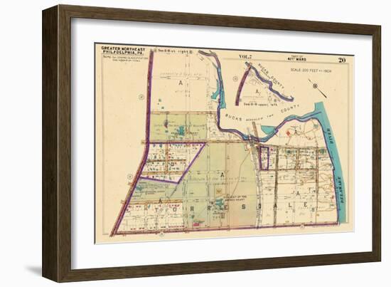 1953, Torresdale, Philadelphia, Pennsylvania, United States-null-Framed Giclee Print