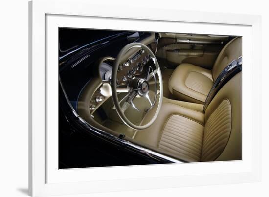 1954 Chevrolet Corvette Interior-S. Clay-Framed Photographic Print