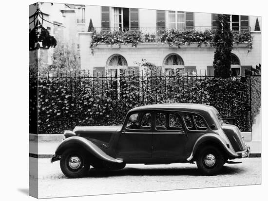 1954 Citroën 15CV Familiale Parked Outside a House-null-Stretched Canvas