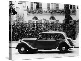 1954 Citroën 15CV Familiale Parked Outside a House-null-Stretched Canvas